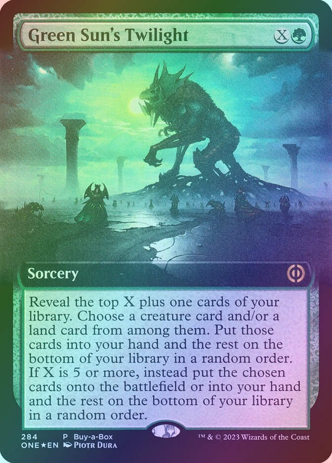 Green Sun's Twilight (ONE) (284) / Extended Art / Foil