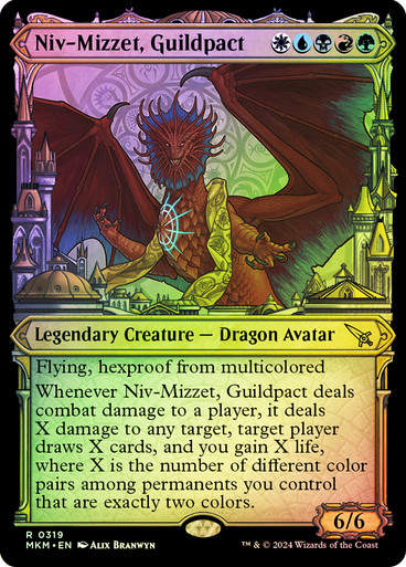 Niv-Mizzet, Guildpact (mkm) (319) / Showcase Foil