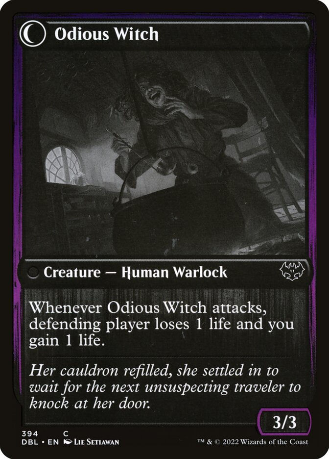 Ragged Recluse // Odious Witch (DBL) (394) — cara 2 de 2
