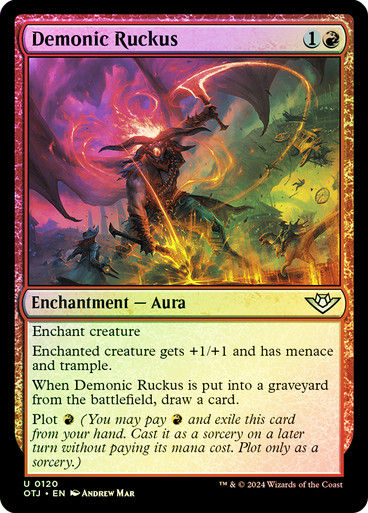 Demonic Ruckus (otj) (120) / Foil