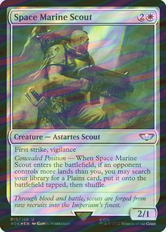 Space Marine Scout (40K) (15★) / Surge Foil
