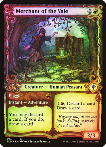 Merchant of the Vale // Haggle (ELD) (293) / Showcase / Foil