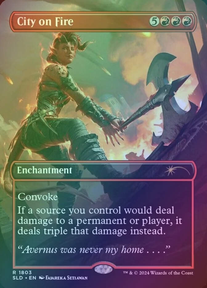 City on Fire (SLD) (1803) / Borderless / Foil