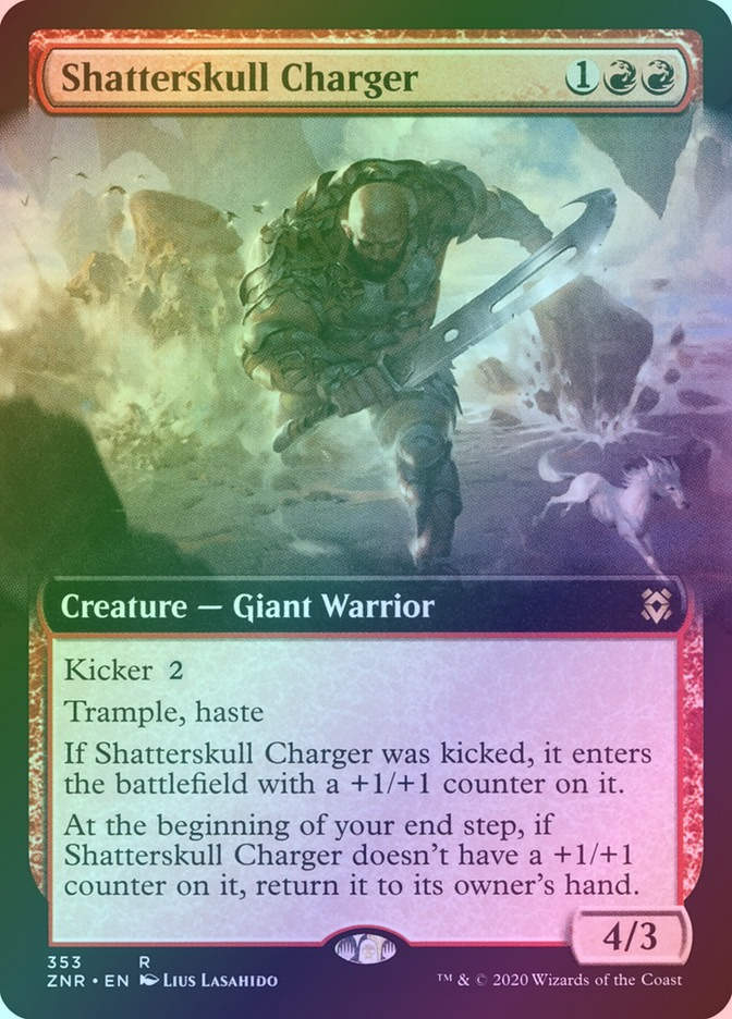 Shatterskull Charger (ZNR) (353) / Extended Art / Foil