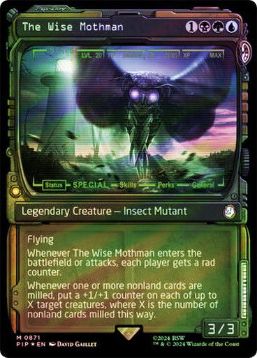 The Wise Mothman (pip) (871) / Showcase Surge Foil