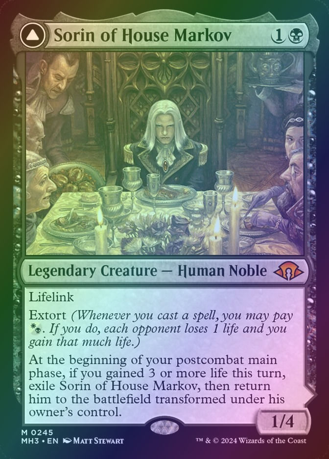 Sorin of House Markov // Sorin, Ravenous Neonate (MH3) (245) / Foil — cara 1 de 2