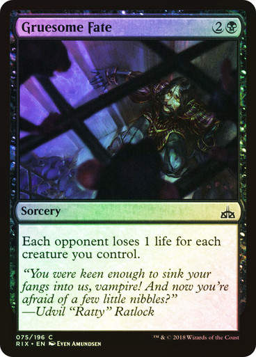 Gruesome Fate (RIX) (75) / Foil