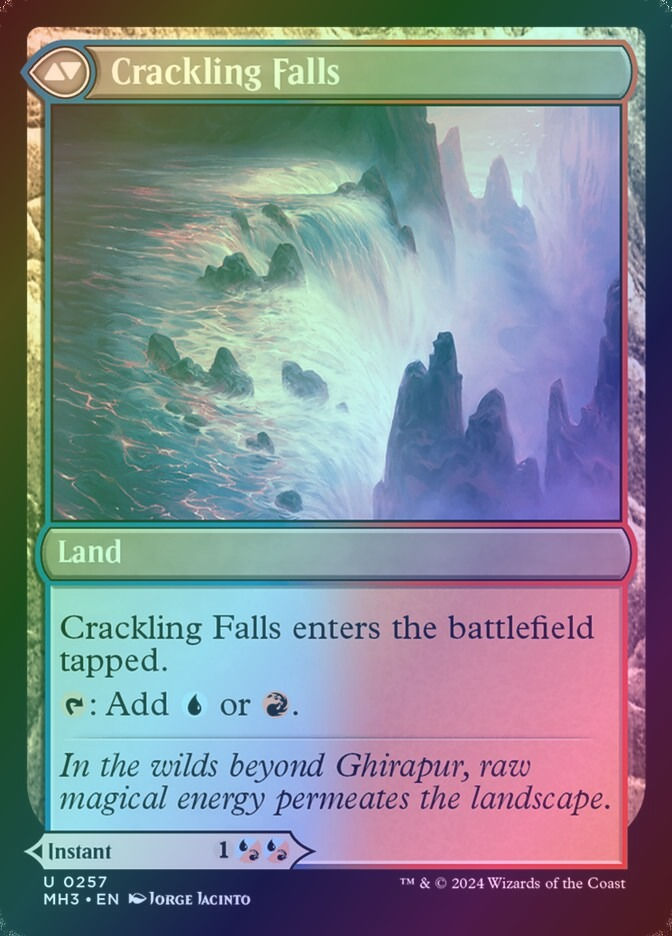 Rush of Inspiration // Crackling Falls (MH3) (257) / Foil — cara 2 de 2
