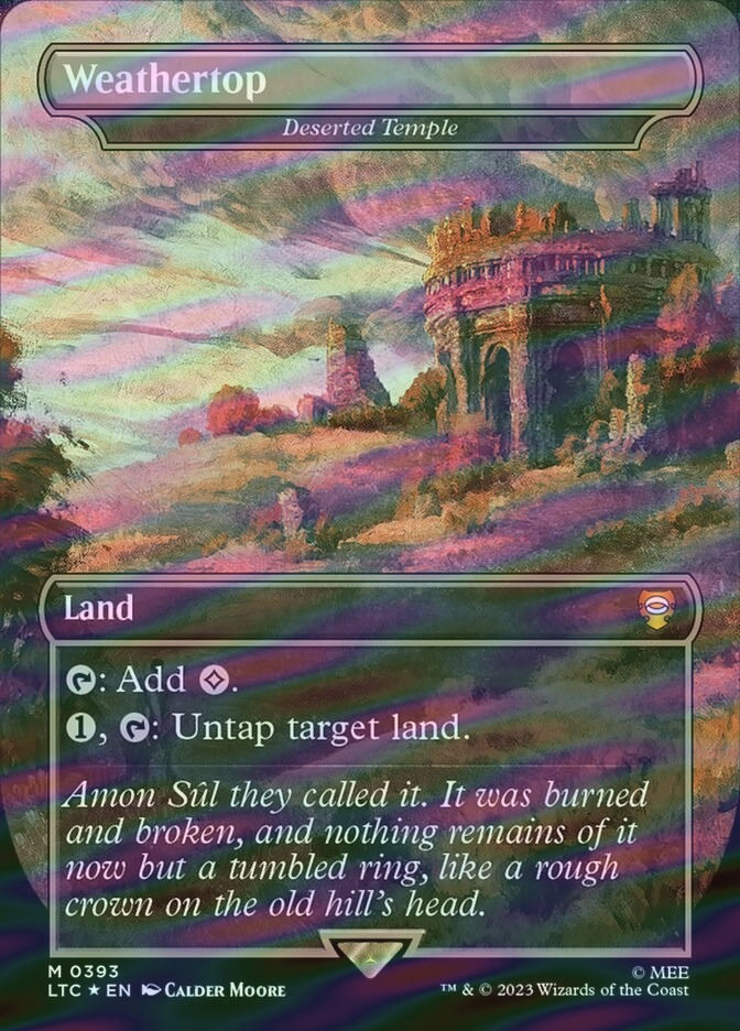 Deserted Temple (LTC) (393) / Borderless / Surge Foil