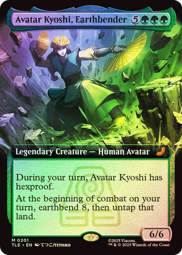 Avatar Kyoshi, Earthbender (TLE) (201) / Extended Art / Foil
