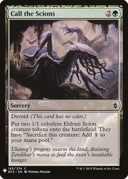 Call the Scions (PLST) (BFZ-165)