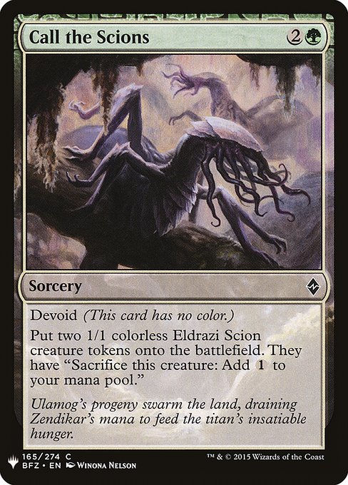 Call the Scions (PLST) (BFZ-165)