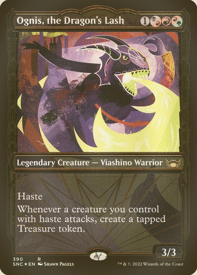 Ognis, the Dragon's Lash (SNC) (390) / Showcase / Gilded Foil