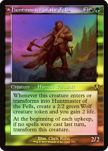 Huntmaster of the Fells // Ravager of the Fells (INR) (470) / Foil Retro — cara 1 de 2