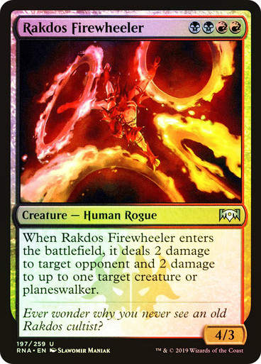 Rakdos Firewheeler (RNA) (197) / Foil
