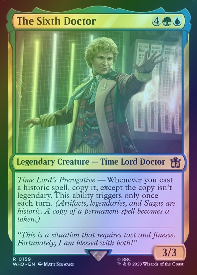 The Sixth Doctor (WHO) (159) / Foil