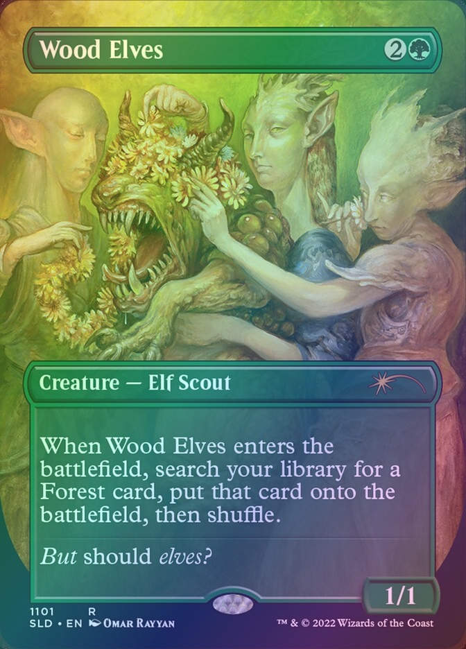 Wood Elves (SLD) (1101) / Borderless / Foil