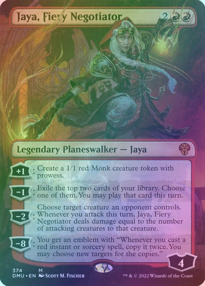 Jaya, Fiery Negotiator (DMU) (374) / Borderless / Foil