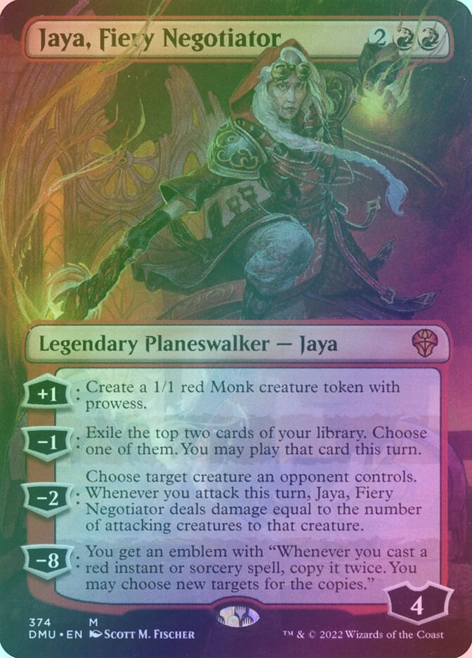 Jaya, Fiery Negotiator (DMU) (374) / Borderless / Foil