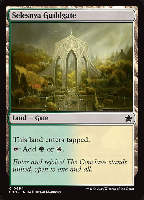 Selesnya Guildgate (FDN) (694) (Starter)
