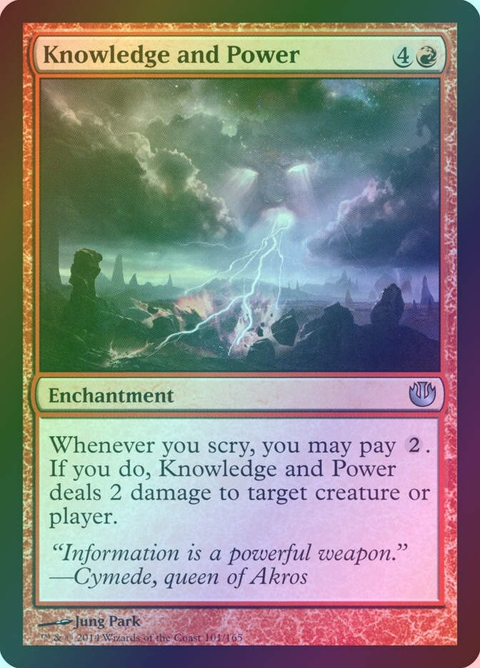 Knowledge and Power (JOU) (101) / Foil