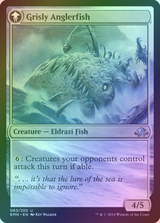 Grizzled Angler // Grisly Anglerfish (EMN) (63) / Foil — cara 2 de 2