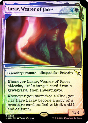 Lazav, Wearer of Faces (mkm) (366) / Showcase Foil