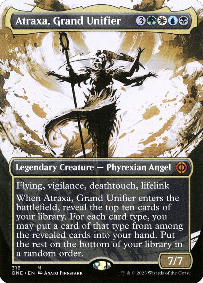 Atraxa, Grand Unifier (ONE) (316) / Borderless / Showcase