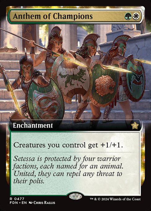 Anthem of Champions (FDN) (477) / Extended Art
