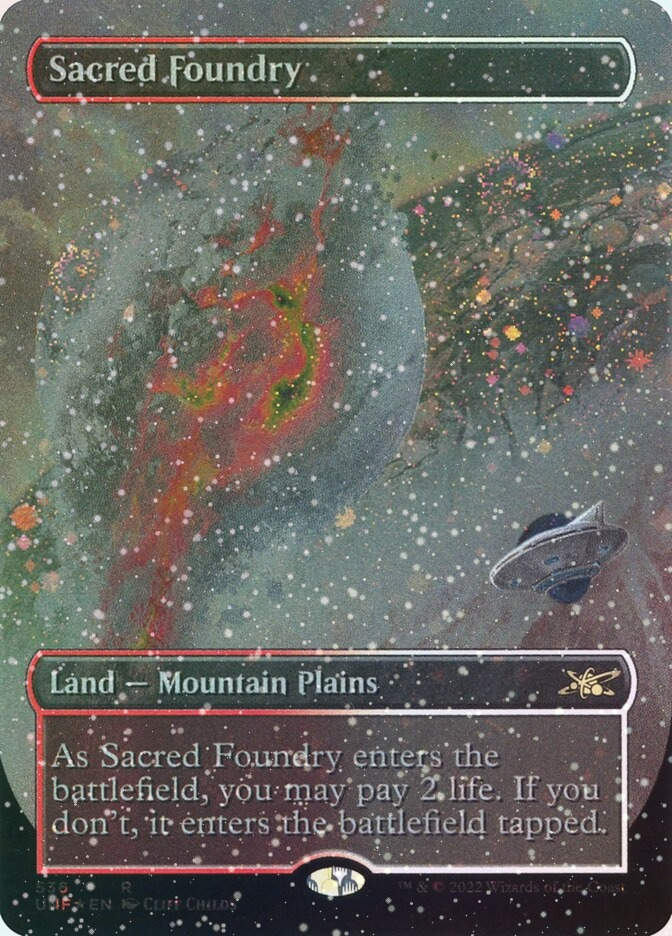 Sacred Foundry (UNF) (536) / Borderless / Galaxy Foil