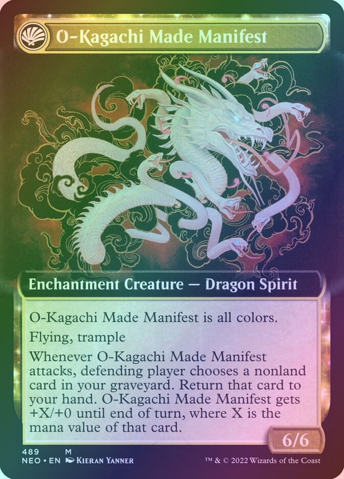 The Kami War // O-Kagachi Made Manifest (NEO) (489) / Extended Art / Foil — cara 2 de 2