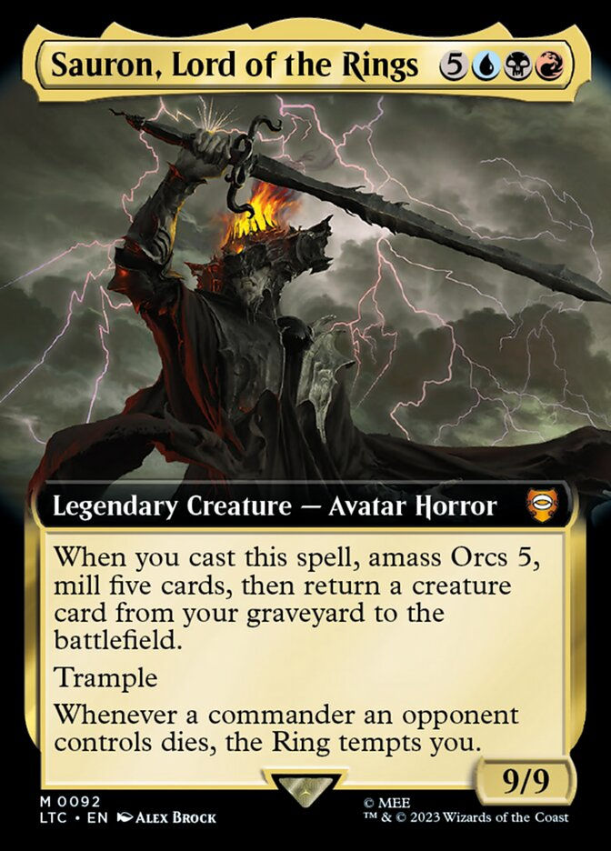 Sauron, Lord of the Rings (LTC) (92) / Extended Art