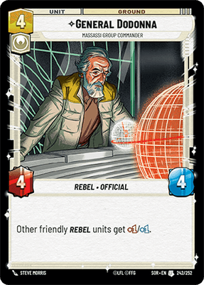 General Dodonna - Massassi Group Commander (SOR_#242/252)