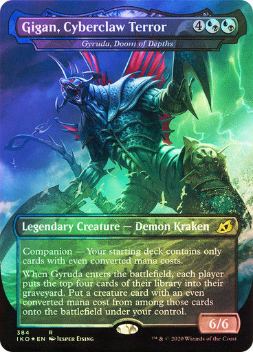 Gyruda, Doom of Depths (IKO) (384) / Borderless / Foil
