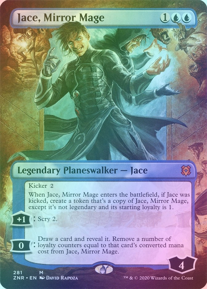 Jace, Mirror Mage (ZNR) (281) / Borderless / Foil