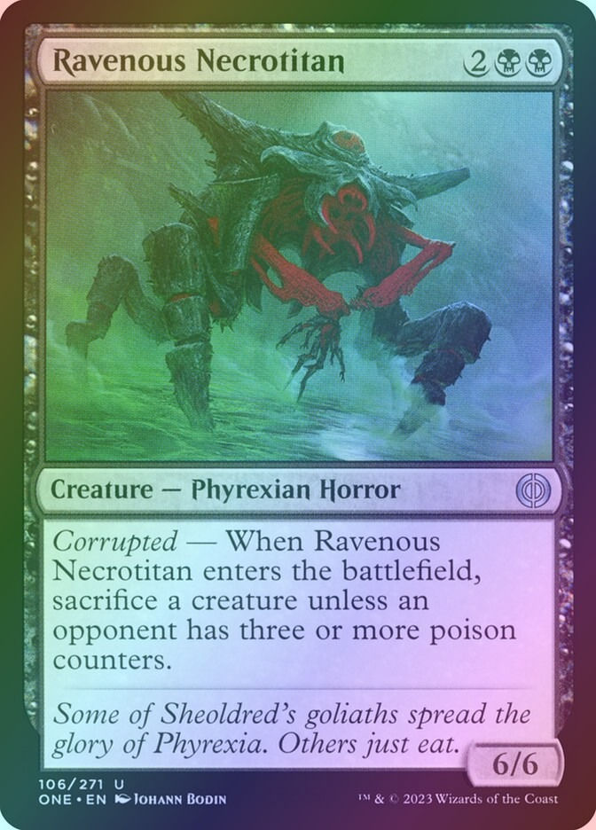 Ravenous Necrotitan (ONE) (106) / Foil