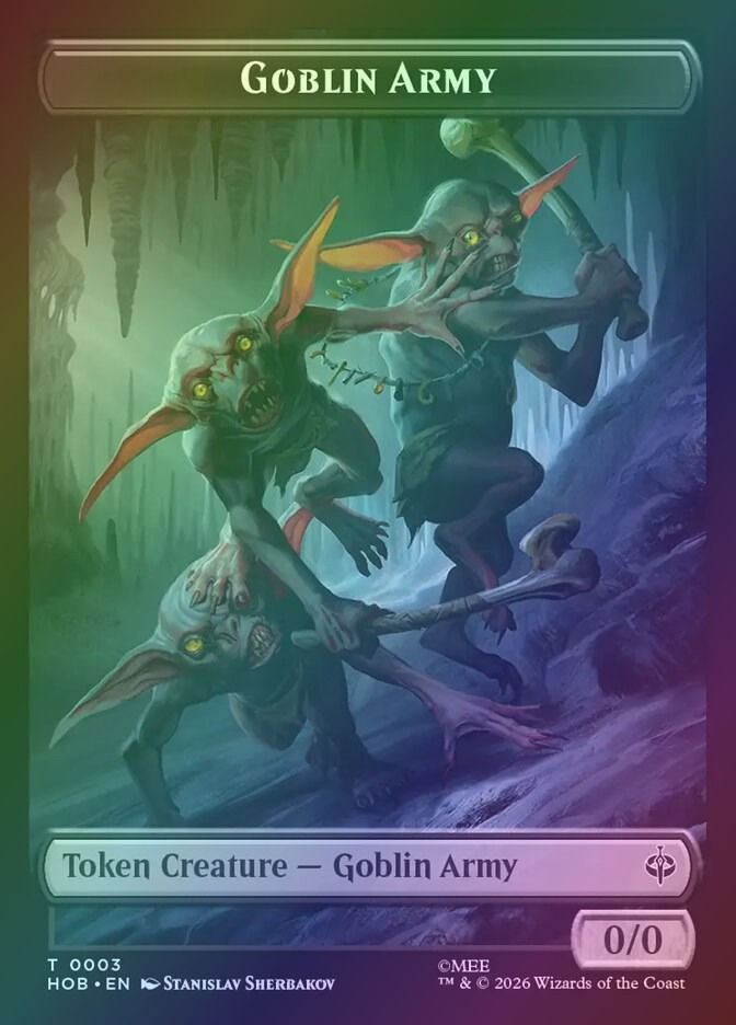 Wolf // Goblin Army (THOB) (9 // 3) / Foil — cara 2 de 2