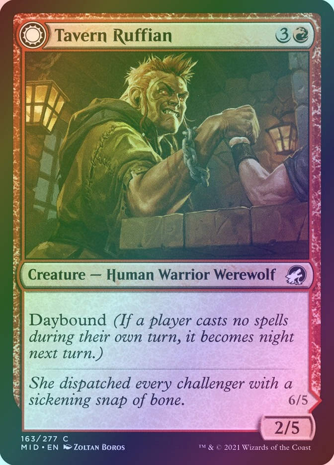 Tavern Ruffian // Tavern Smasher (MID) (163) / Foil