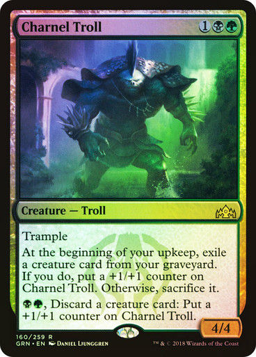 Charnel Troll (GRN) (160) / Foil