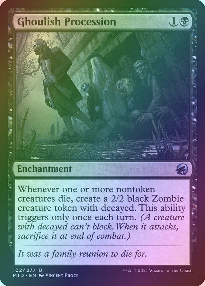 Ghoulish Procession (MID) (102) / Foil