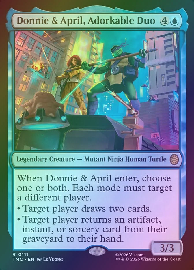 Donnie & April, Adorkable Duo (TMC) (111) / Foil