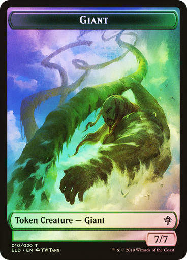 Giant Token // Food Token (#15) (TELD) / Foil