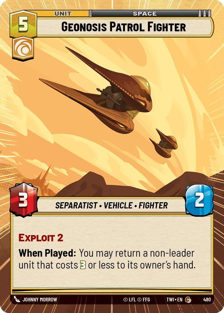 Geonosis Patrol Fighter (Hyperspace) (TWI) (480) / Foil