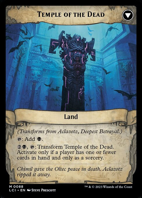 Aclazotz, Deepest Betrayal // Temple of the Dead (lci) — cara 2 de 2
