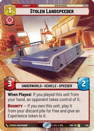 Stolen Landspeeder (Hyperspace) (SHD_#430) / Foil