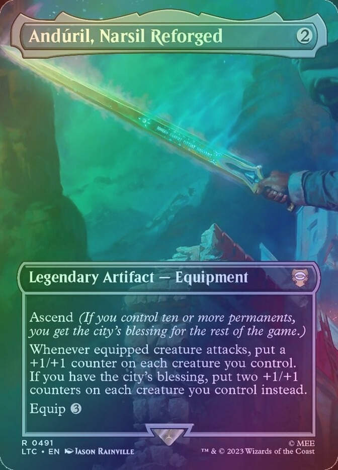 Andúril, Narsil Reforged (LTC) (491) / Borderless / Foil
