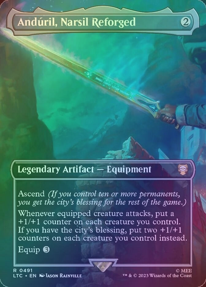 Andúril, Narsil Reforged (LTC) (491) / Borderless / Foil