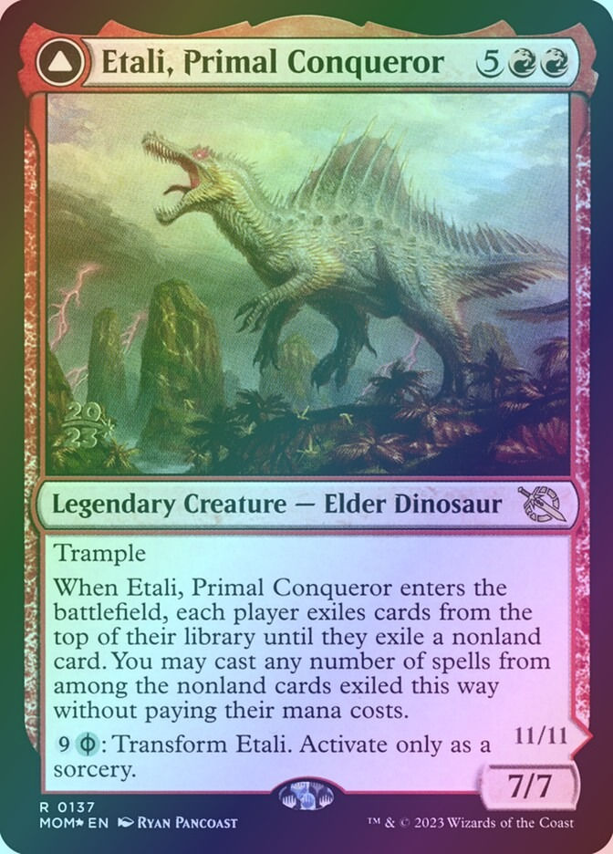 Etali, Primal Conqueror // Etali, Primal Sickness (PMOM) (137s) / Foil — cara 1 de 2