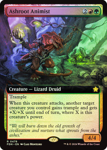 Ashroot Animist (FDN) (478) / Foil / Extended Art