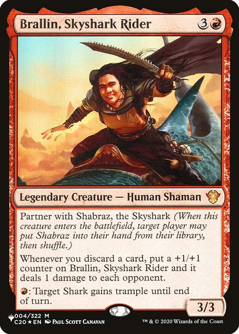 Brallin, Skyshark Rider (PLST) (C20-4)